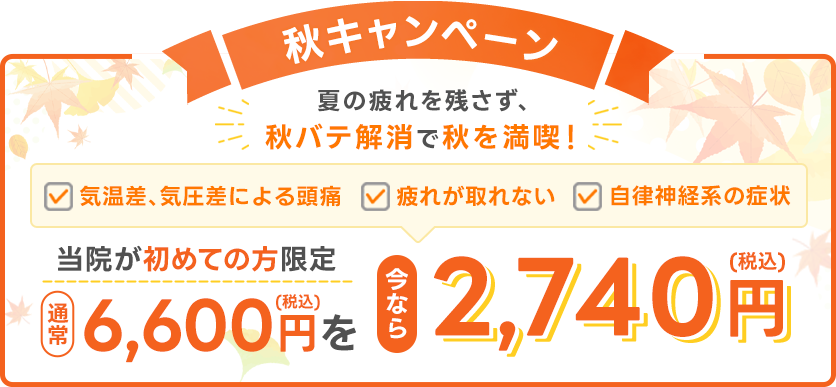 秋のキャンペーン